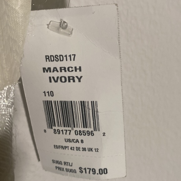 Size 10 Rachel Roy Ivory dress - Picture 7 of 8